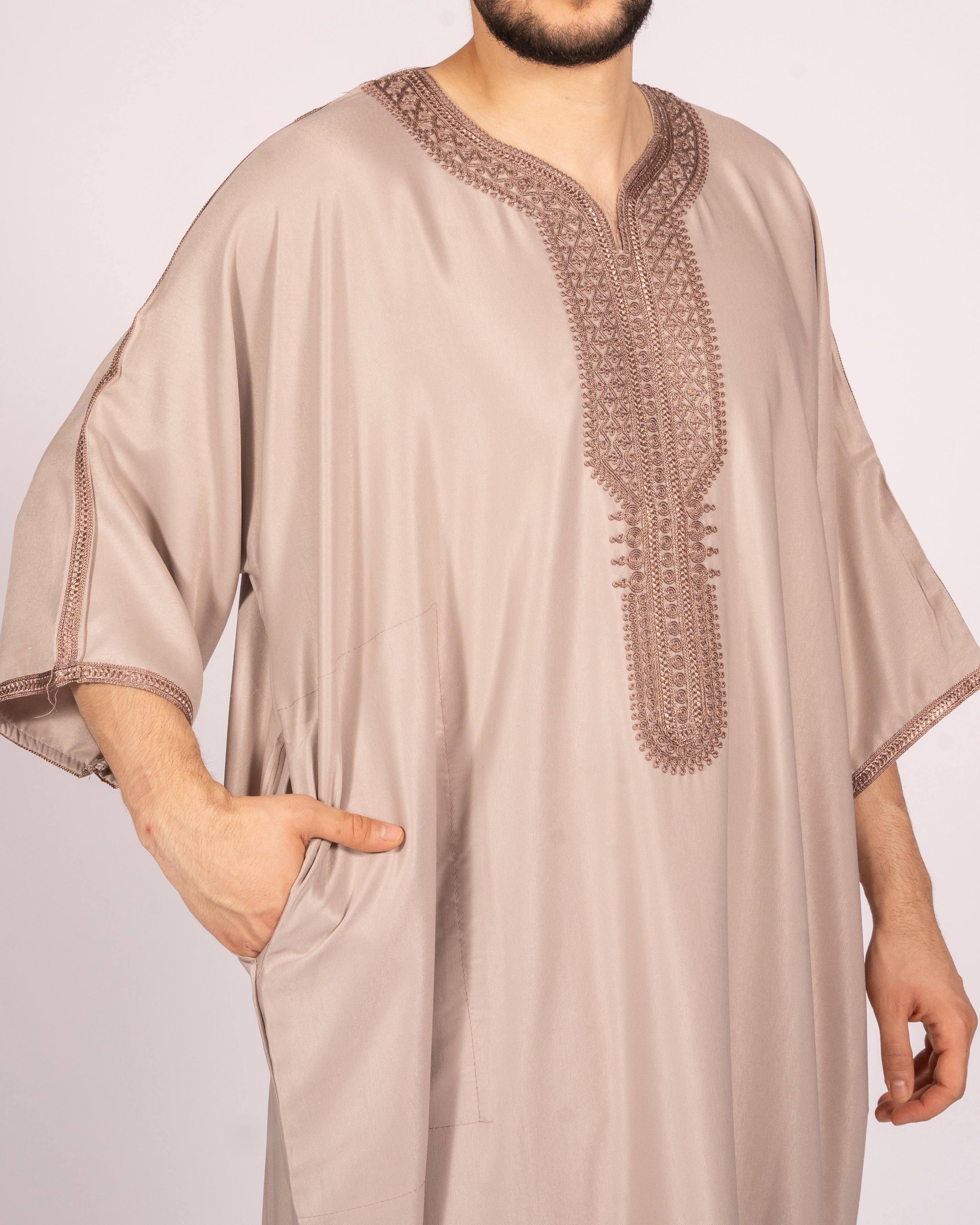 Gandoura Beige-Braun