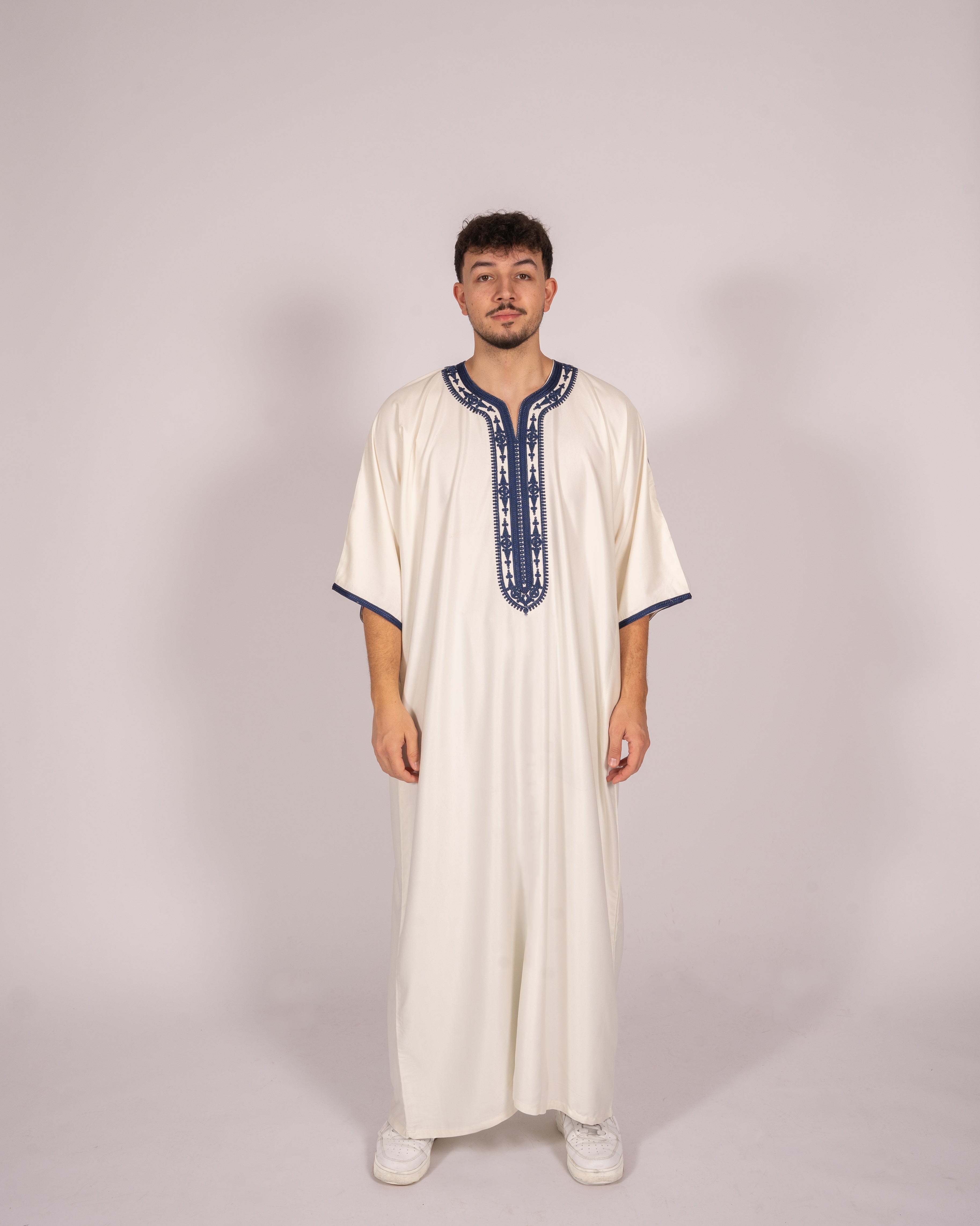 Gandoura Weiß-Blau