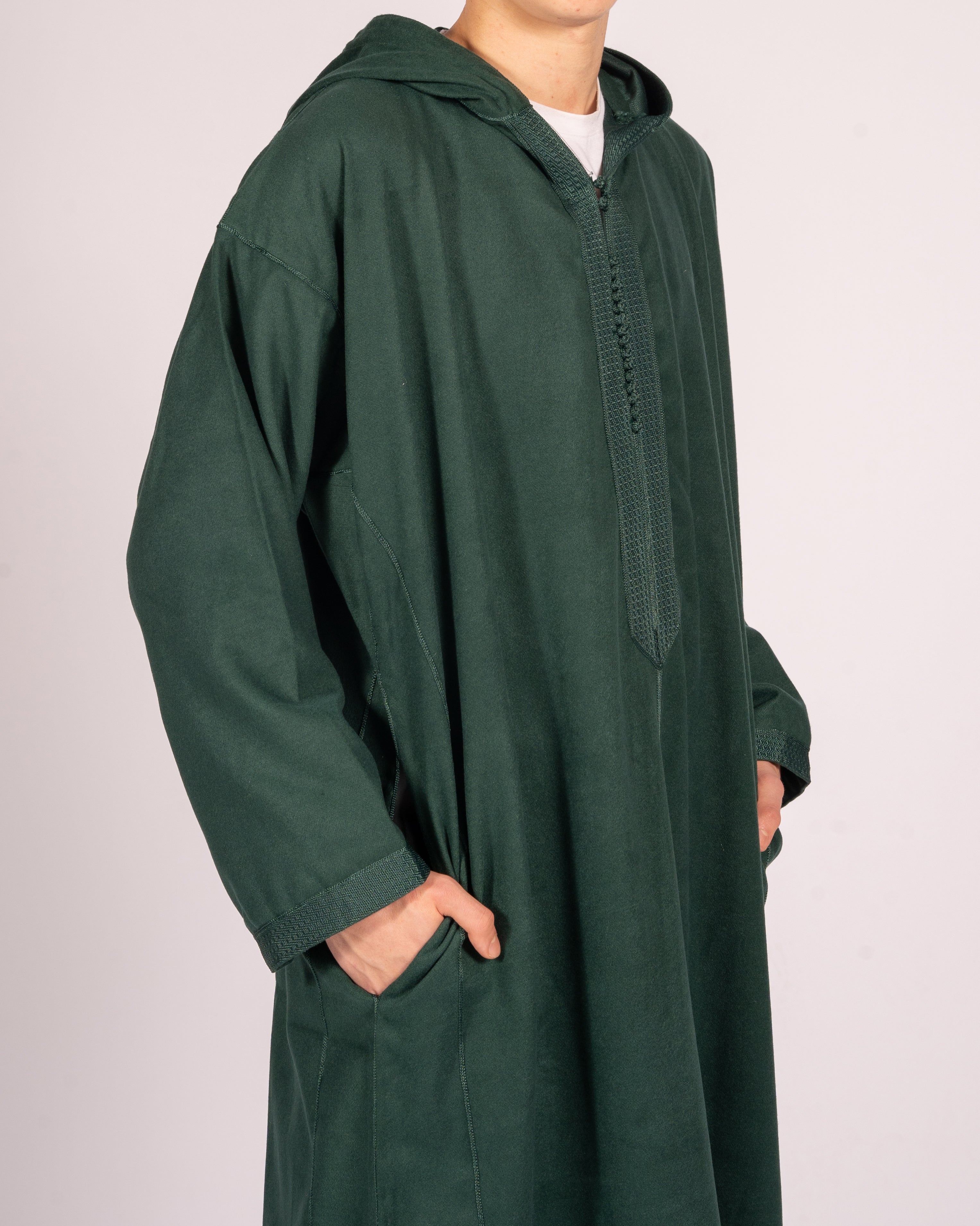 Djellaba Dunkelgrün